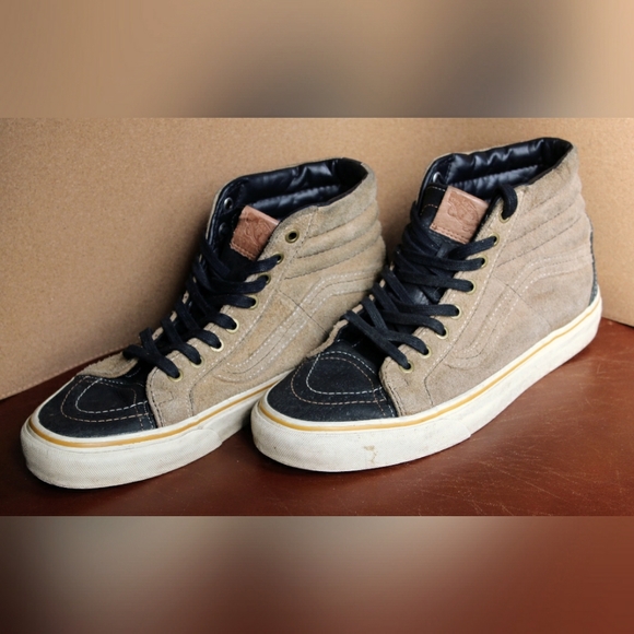 Vans Cali. Sk8-Hi 46 El Jefe tan/black. Great use condition. Men's 8 - Picture 4 of 16